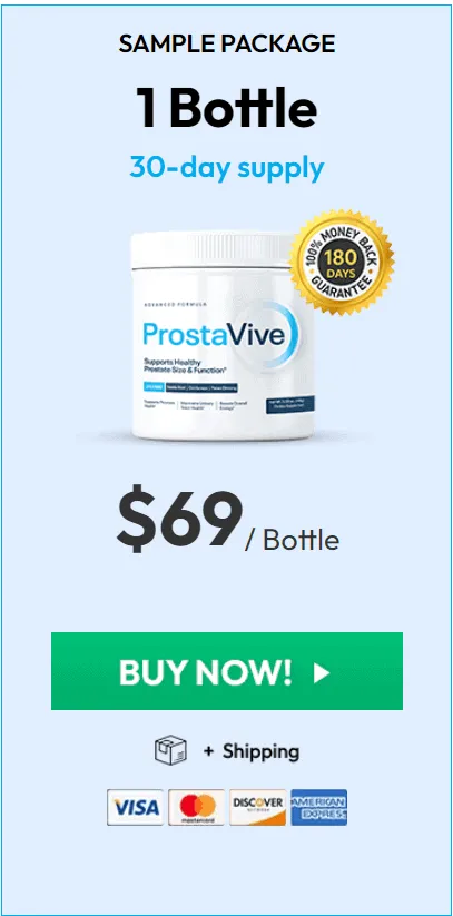 Prostavive 1 bottle pricing